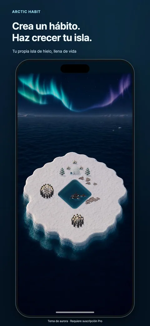 Crea un hábito. Haz crecer tu isla.