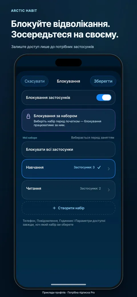 Блокуйте відволікання. Зосередьтеся на своєму.