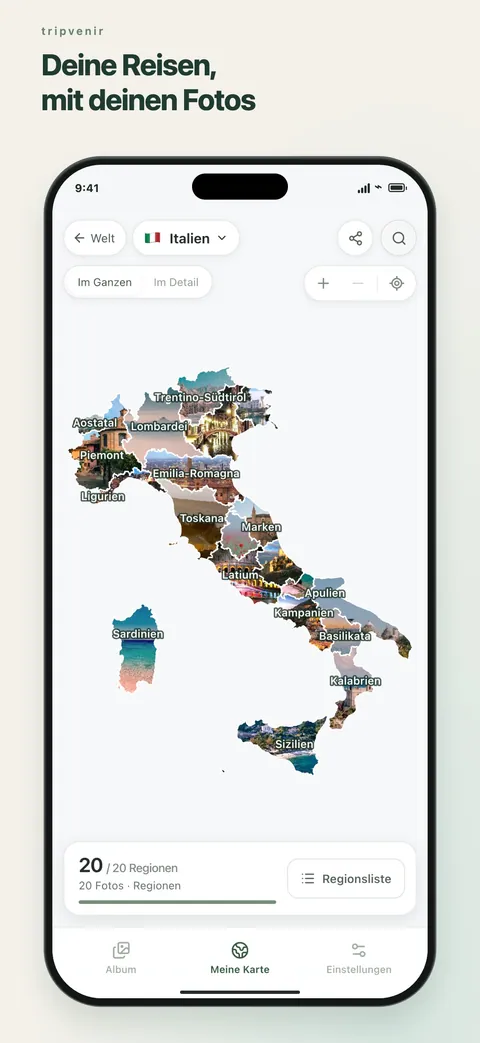 Deine Reisen, mit deinen Fotos