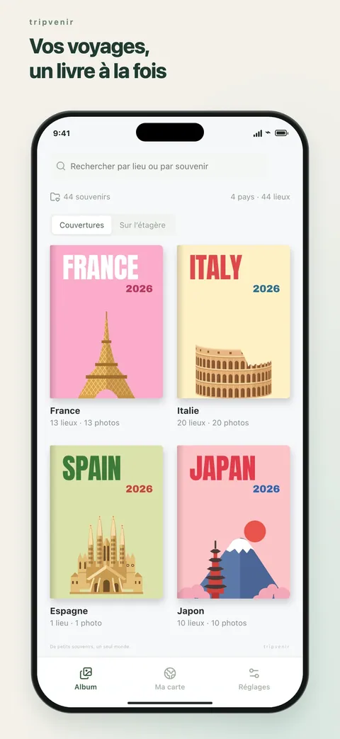 Vos voyages, un livre à la fois